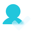 64x64 User Trust Icon Blue V1