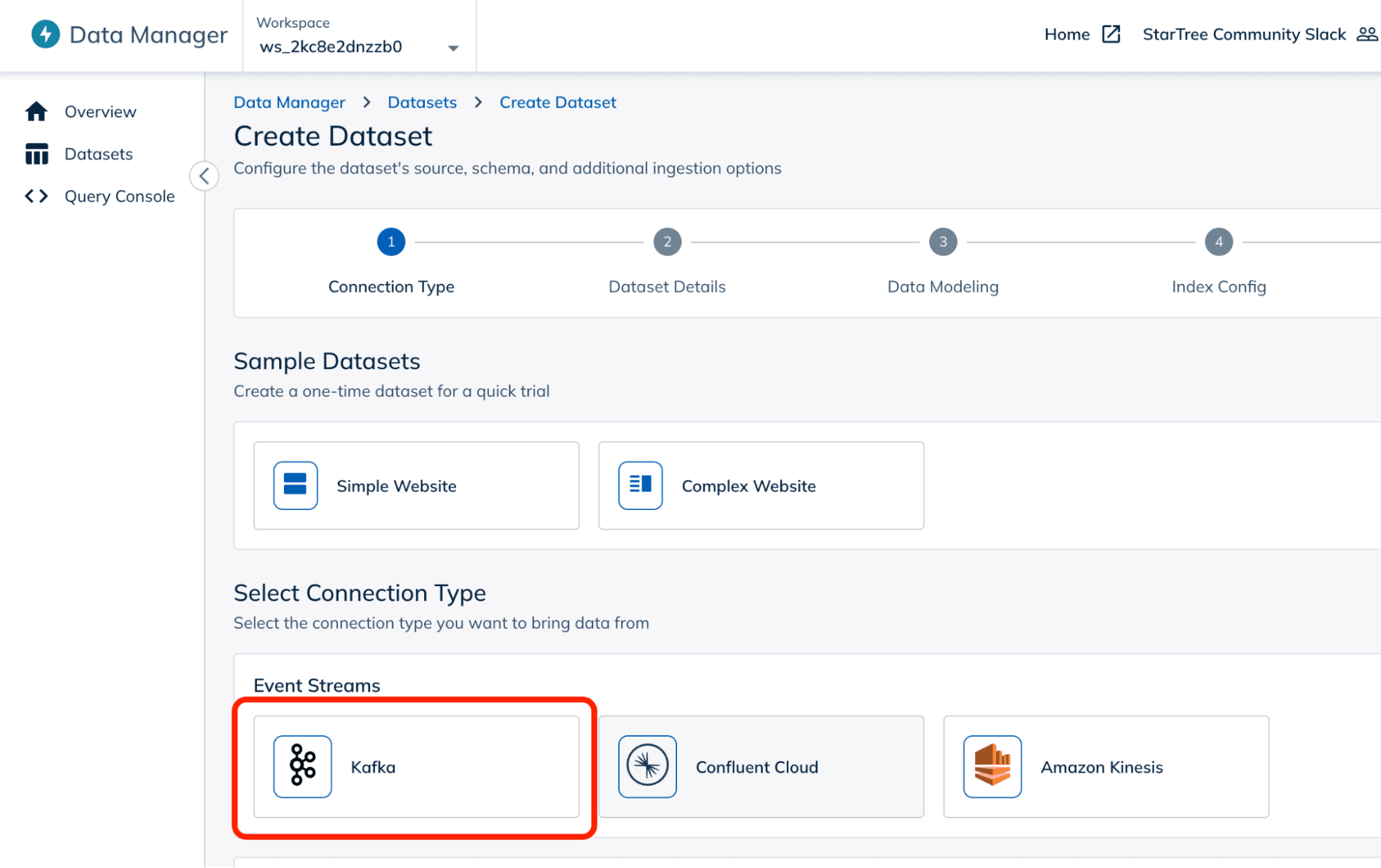 Connect to your data source (Apache Kafka)