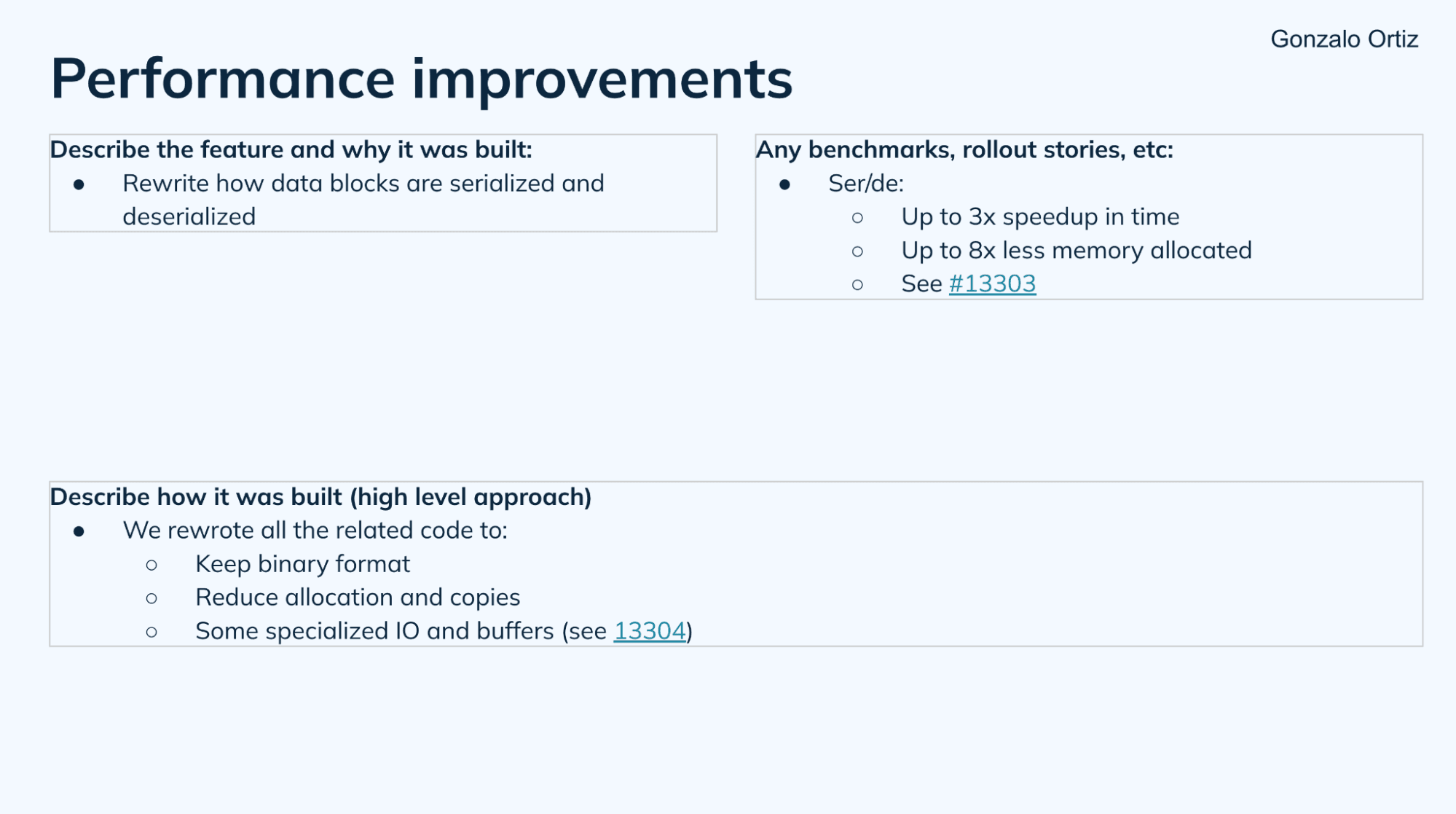 Performance improvements in Apache Pinot