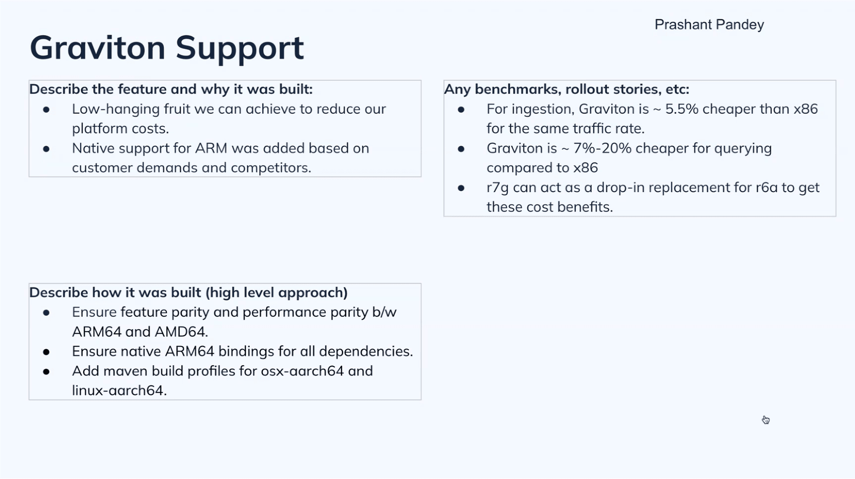 Graviton support in Apache Pinot