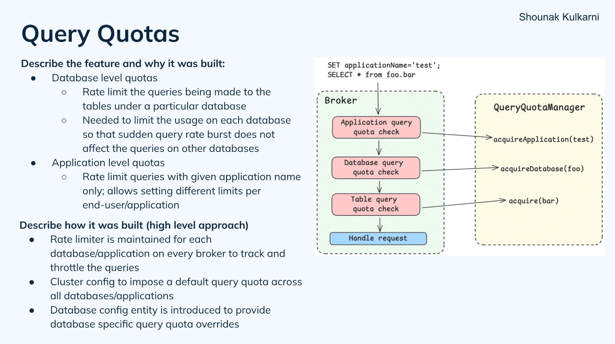 Query quotas in Apache Pinot