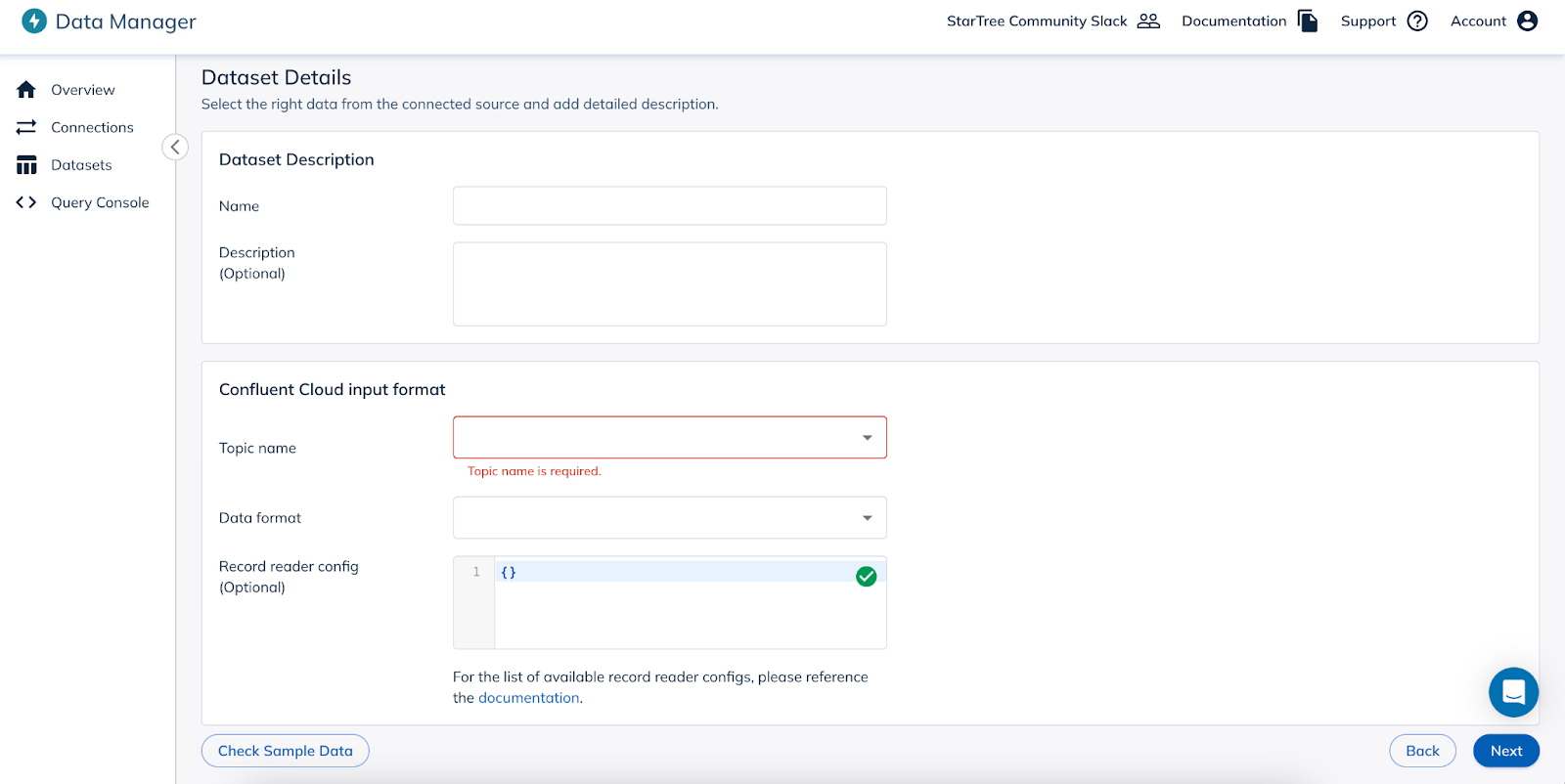 Ingest data using StarTree Data Manager