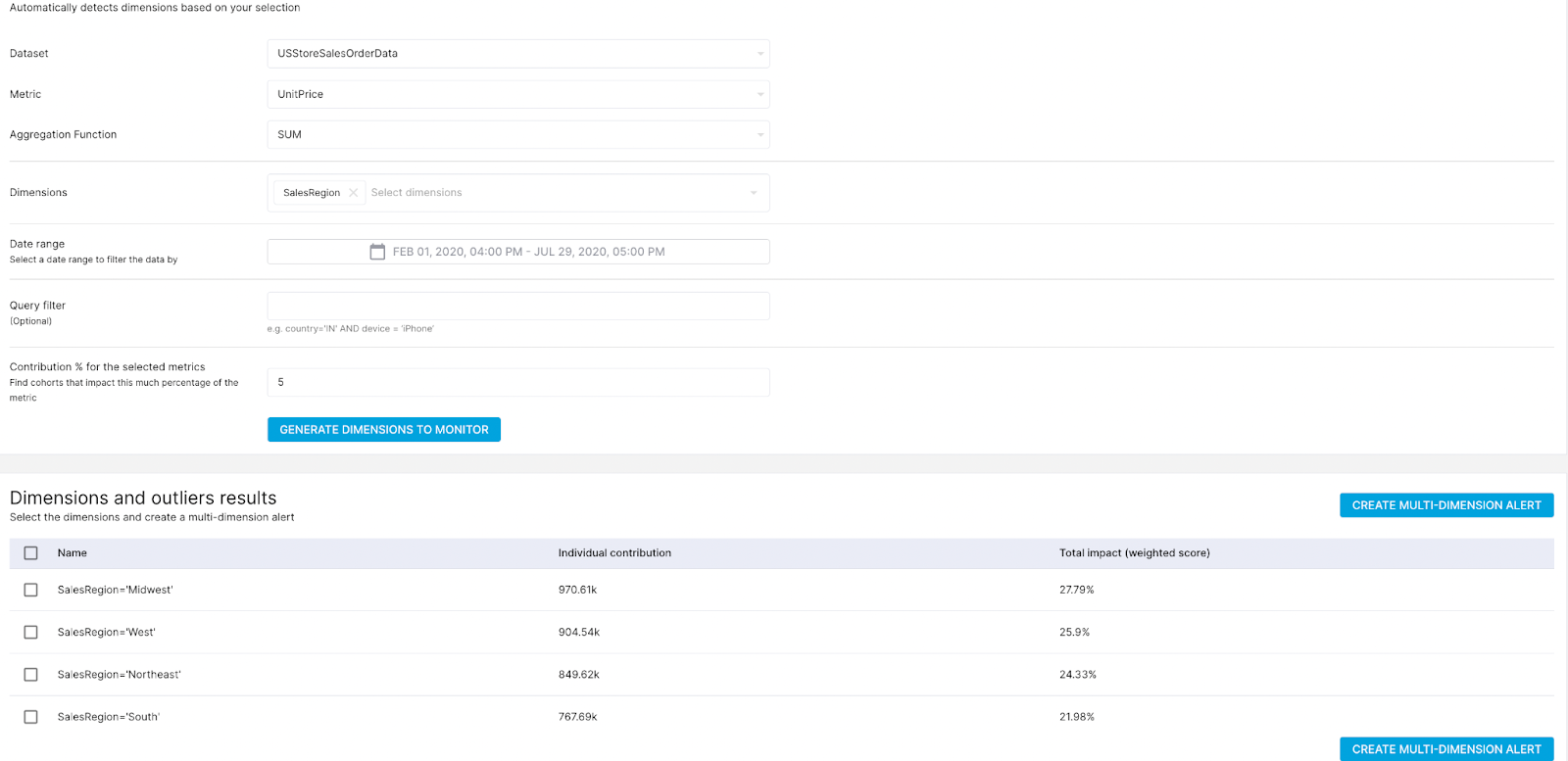 Automated anomaly detection with StarTree ThirdEye